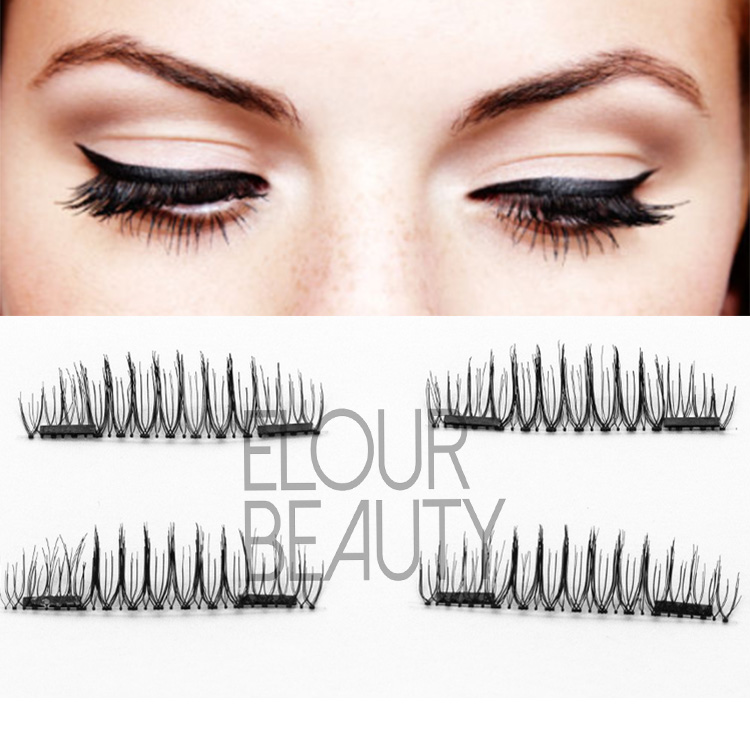 Double magnetic false eyelashes private lable China company EA12